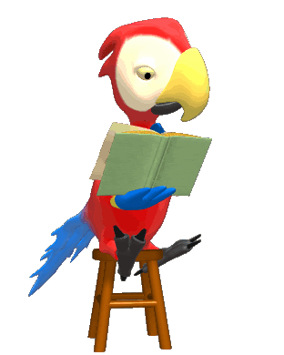 Even parrots love to read! 